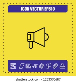 Megaphone icon vector