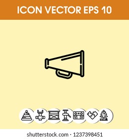Megaphone icon vector
