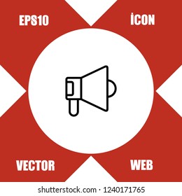 Megaphone icon vector