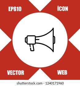 Megaphone icon vector