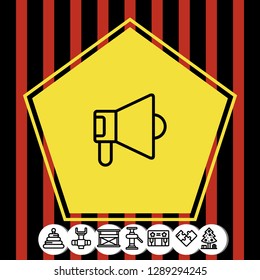 Megaphone icon vector