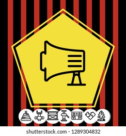 Megaphone icon vector