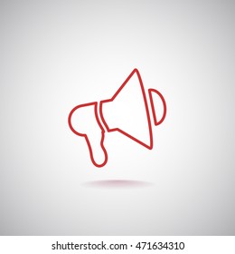  Megaphone icon Vector.