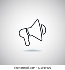  Megaphone icon Vector.
