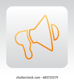  Megaphone icon Vector.
