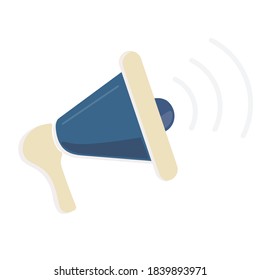 Icono de megáfono, anuncio de vector, señal de megafono aislado.