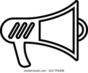 Megaphone Icon, Megaphone Vector Art Illustration