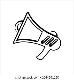 Megaphone Icon, Megaphone Vector Art Illustration