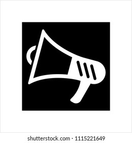 Megaphone Icon, Megaphone Vector Art Illustration