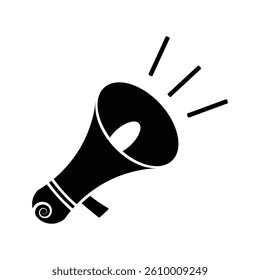 Megaphone icon, vector best flat icon. stock illustration speaker