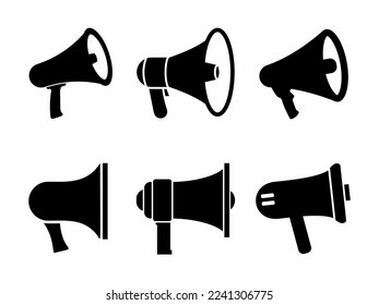 Megaphone icon vector collection. Stock vector.