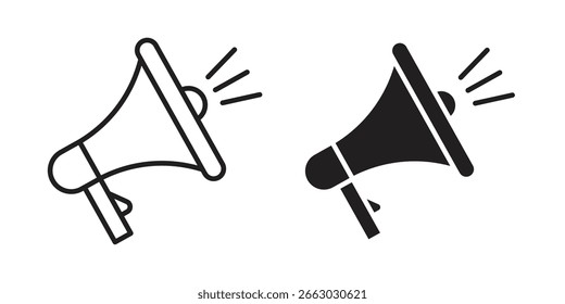 Megaphone icon vector design element logo template