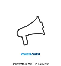 Megaphone Icon Vector Design Illustration 