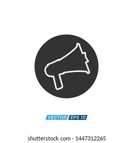 Megaphone Icon Vector Design Illustration 
