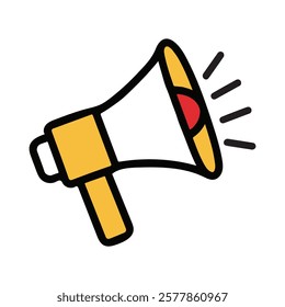 Megaphone icon vector design on white background