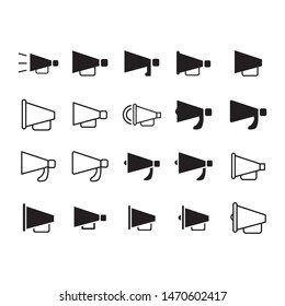 Megaphone icon vector design template