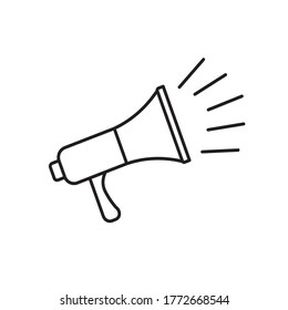 Megaphone icon vector design template