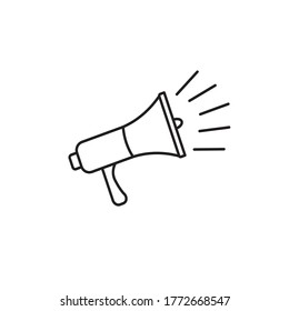 Megaphone icon vector design template