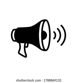 Megaphone Icon Vector Design Template.