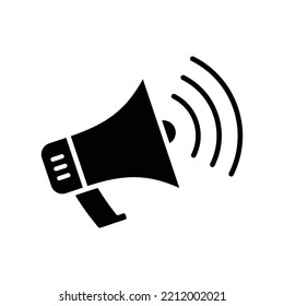 megaphone icon vector design template in white background