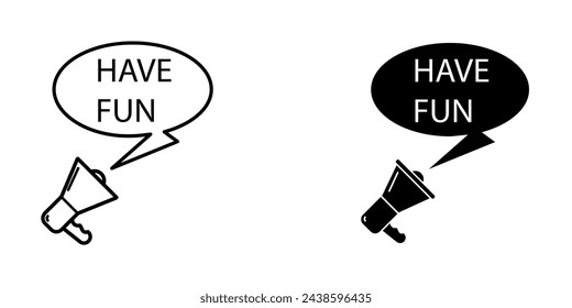 Megaphone icon vector design template