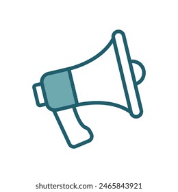 megaphone icon vector design template simple and clean