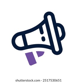 ícone de megafone. ícone de tom duplo vetorial para o seu site, celular, apresentação e design de logotipo.