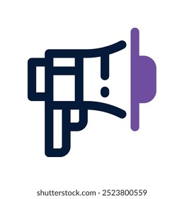 ícone de megafone. ícone de tom duplo vetorial para o seu site, celular, apresentação e design de logotipo.