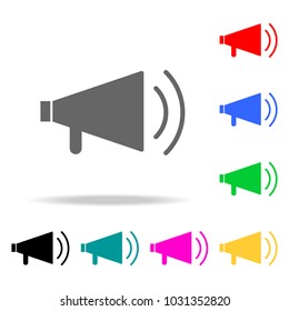 Megaphone icon vector. Elements in multi colored icons for mobile concept and web apps. Icons for website design and development, app development on white background