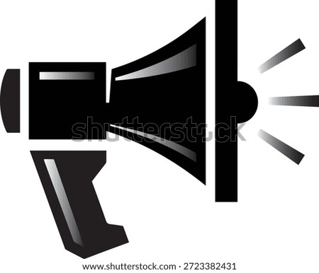 Megaphone Icon Vector EPS10 Isolated Announcement Marketing Communication Symbol