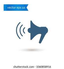 megaphone. megaphone icon. megaphone vector. flat style. sign design vector. sign design. Vector EPS 10