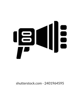 icono del megáfono. icono de glifo vectorial para tu sitio web, móvil, presentación y diseño de logotipo.