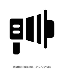 megaphone icon. vector glyph icon for your website, mobile, presentation, and logo design.