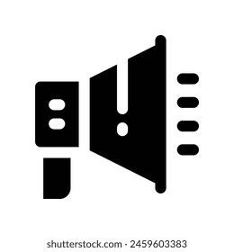 megaphone icon. vector glyph icon for your website, mobile, presentation, and logo design.