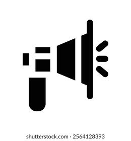 Megaphone icon. vector glyph icon for your website, mobile, presentation, and logo design.