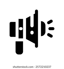 megaphone icon. vector glyph icon for your website, mobile, presentation, and logo design.