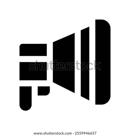 Megaphone icon. vector glyph icon for your website, mobile, presentation, and logo design.