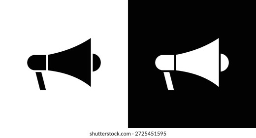 Ícone de Megafone gráfico vetorial. sinal vetorial preenchido, ilustração de símbolo.