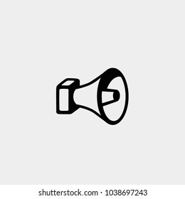 Megaphone icon. Vector megaphone illustration