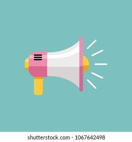 Megaphone icon vector illustration.