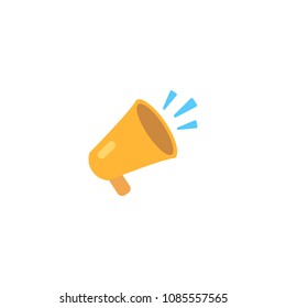 Megaphone icon. Vector megaphone illustration