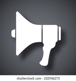 Megaphone icon, vector illustration