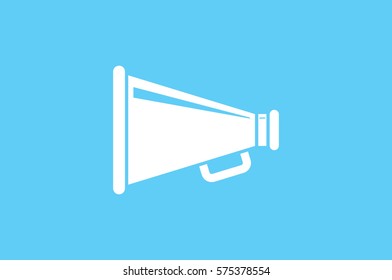 Megaphone icon, vector illustration.