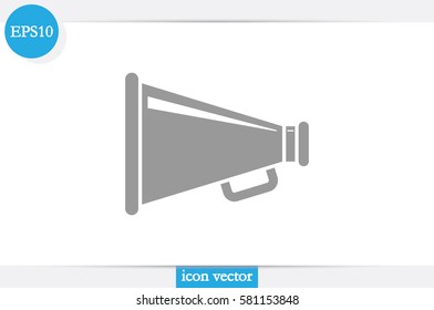 Megaphone icon, vector illustration.