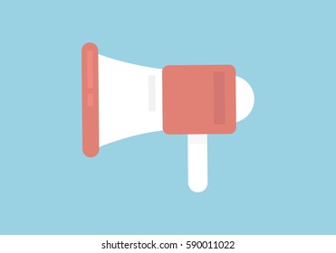 Megaphone icon, vector illustration.