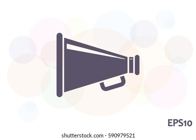 Megaphone icon, vector illustration .