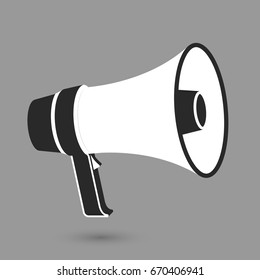Megaphone icon. Vector illustration.