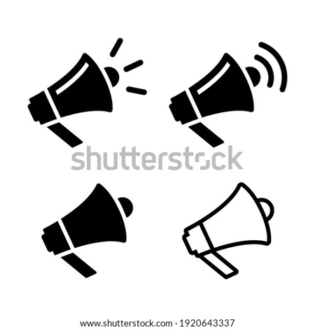 Megaphone Icon Vector Illustration. announcement icon. Horn icon. Loudspeaker Icon Vector Illustration