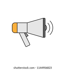 Megaphone icon, vector illustration design. Communication collection.