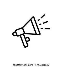 diseño de ilustración de vector de icono megáfono 